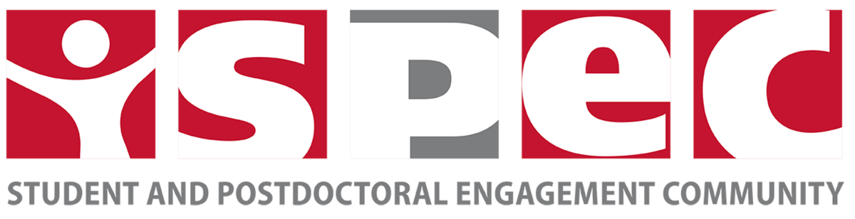 SPEC or Student and Postdoctoral Engagement Community logo.